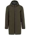 NS615 Native Spirit Unisex Waterproof Jacket organic khaki colour image
